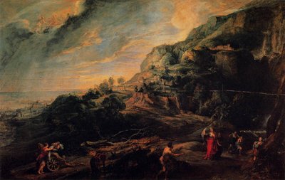Ulysses and Nausicaa on the Island of the Phaeacians by Peter Paul Rubens